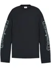 Vetements Logo-print Cotton Jersey In Blue