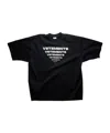 Vetements Logo-print Cotton T-shirt In Black