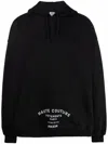 Vetements Logo-print Pocket Hoodie In Black