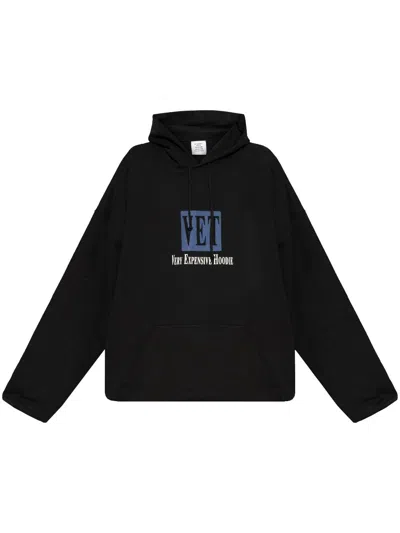 Vetements Logo-print Sweatshirt In Black