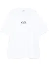 Vetements Short Sleeves Unisex Cotton Blend T-shirt In White
