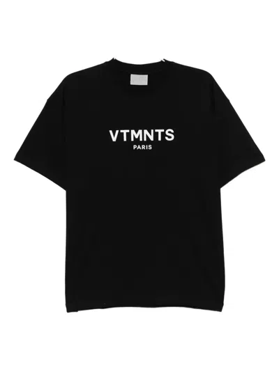 Vetements Logo-printed T-shirt In Black