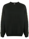 Vetements Logo Sleeve Sweatshirt In Black