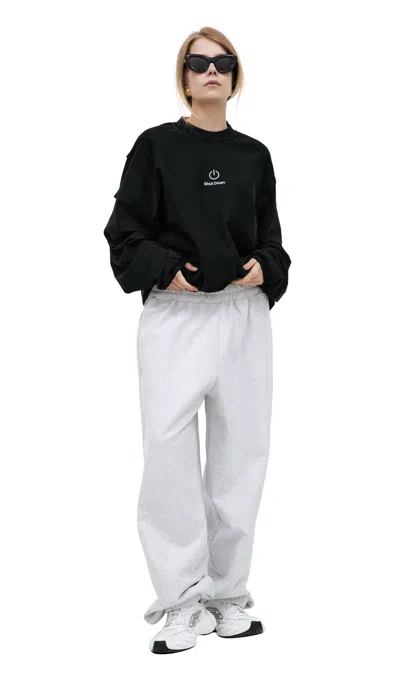 Vetements Logo Sweatpants In Gray