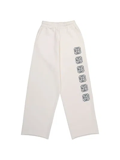 Vetements Logo Track Pants In Neutral