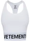 Vetements Logo-waistband Tank Top In White