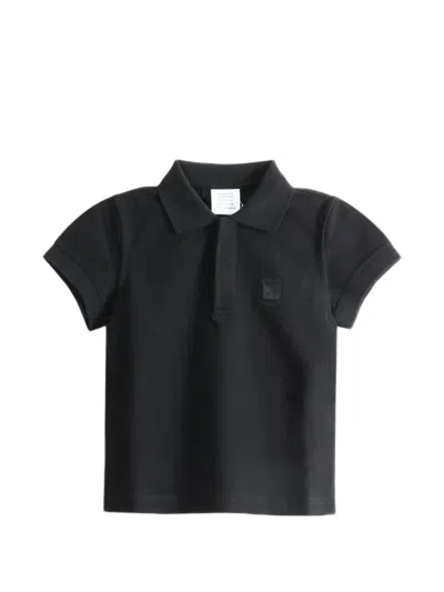Vetements Logo-embroidered Polo Shirt In Black