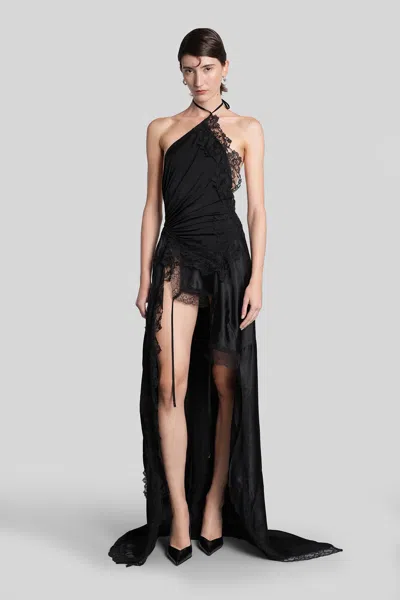 Vetements Long Dress In Black Viscose