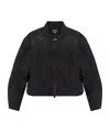 Vetements Racing Denim Jacket In Black