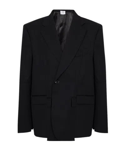 Vetements Long Sleeve Jacket In Black