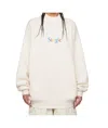 Vetements Long Sleeve Sweater In White