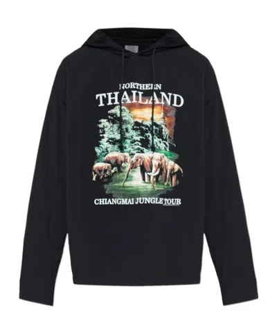 Vetements Long Sleeve Sweatshirt In Black