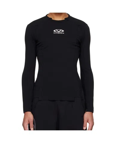 Vetements Long Sleeve T-shirt In Black