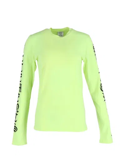 Pre-owned Vetements Long-sleeve T-shirt In Green