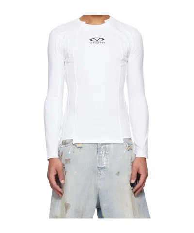 Vetements Long Sleeve T-shirt In White