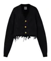 Vetements Black Alpaca Blend Cardigan In Black