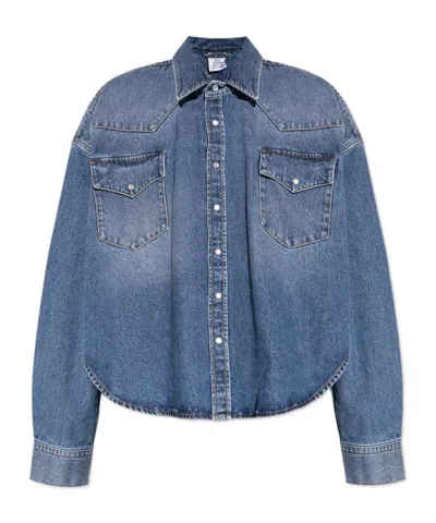 VETEMENTS VETEMENTS LONG-SLEEVED DENIM SHIRT