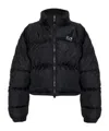 Vetements Logo-embroidered Puffer Jacket In Black