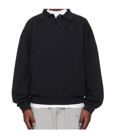 Vetements Long-sleeved Polo Shirt In Black