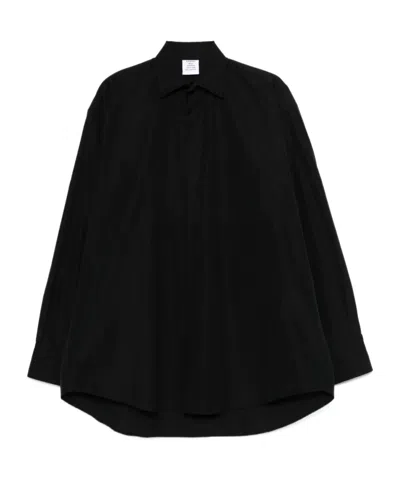 Vetements Long-sleeved Shirt In Black