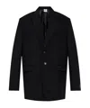 Vetements Long-sleeved Suit Coat In Black