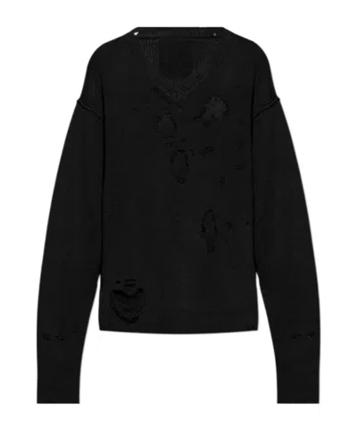 Vetements Long-sleeved Sweater In Black