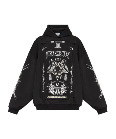 Vetements Long-sleeved Sweater In Black