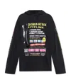 Vetements Black Jersey 'dominatrix Hotline' Hoodie In Black