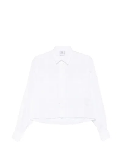 Vetements Long-sleeve Pocket Shirt In White