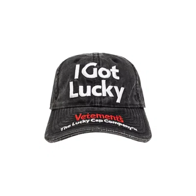 Pre-owned Vetements Lucky Cap 'black'