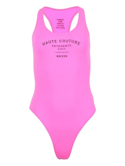 Vetements Maison De Couture Swimsuit In Pink