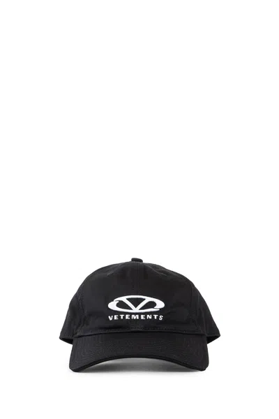 Vetements Man Black Hats