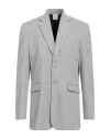 Vetements Man Blazer Light Grey Size L Cotton, Polyester In Grey