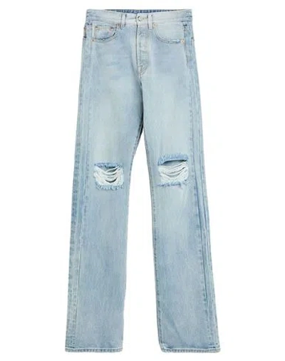 Vetements Man Jeans Blue Size M Cotton