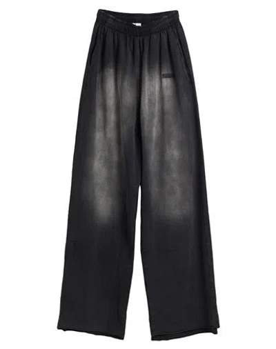 Vetements Man Pants Black Size L Cotton