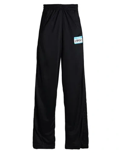 Vetements Man Pants Black Size L Polyester