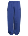 Vetements Man Pants Blue Size Xl Cotton, Elastane In Blue