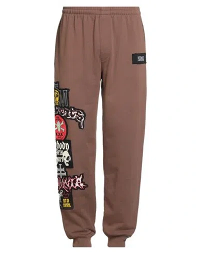 Vetements Man Pants Brown Size Xl Cotton, Elastane, Polyester