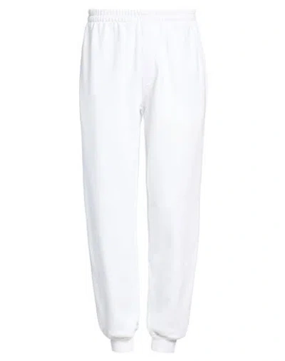 Vetements Man Pants White Size S Cotton, Elastane In Multi