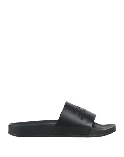 Vetements Man Sandals Black Size 9 Leather
