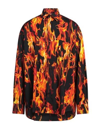 Vetements Man Shirt Black Size L Cotton