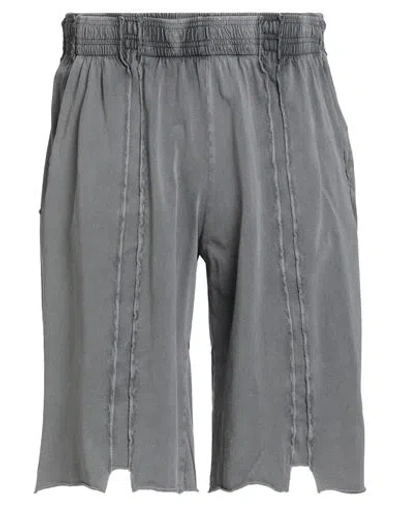 Vetements Man Shorts & Bermuda Shorts Lead Size M Cotton In Gray