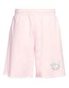 Vetements Man Shorts & Bermuda Shorts Light Pink Size Xl Cotton, Polyester In Pink