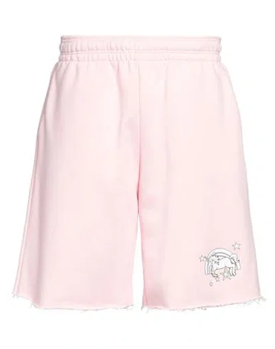 Vetements Man Shorts & Bermuda Shorts Light Pink Size Xl Cotton, Polyester