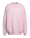 Vetements Man Sweater Acid Green Size L Merino Wool In Pink