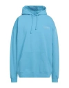 Vetements Man Sweatshirt Azure Size Xl Cotton, Elastane In Blue