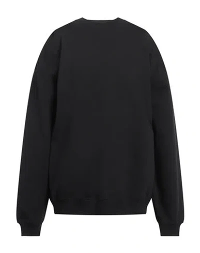 Vetements Man Sweatshirt Black Size Xs Cotton, Elastane