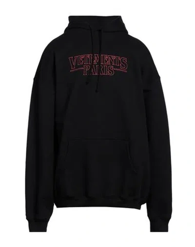 Vetements Black Drip Metal Oversized Hoodie