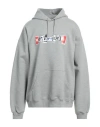 Vetements Man Sweatshirt Grey Size M Cotton, Polyester In Grey