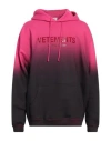 Vetements Man Sweatshirt Magenta Size L Cotton, Polyester